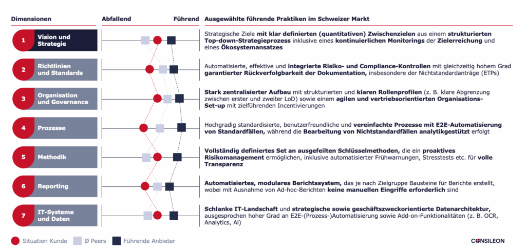 Consileon Reifegradmodell - Führende Praktiken für den Schweizer Markt
